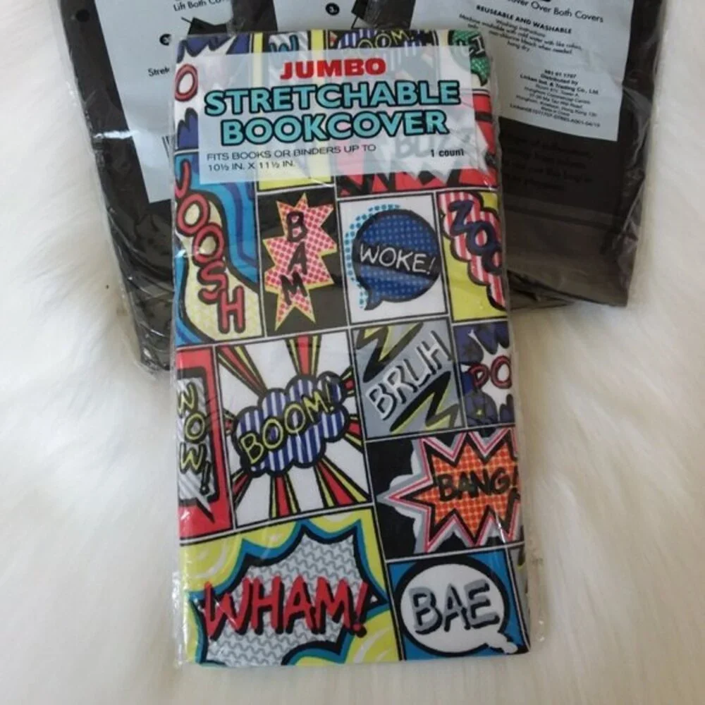 Jumbo Stretchable Book Cover Lot of 4